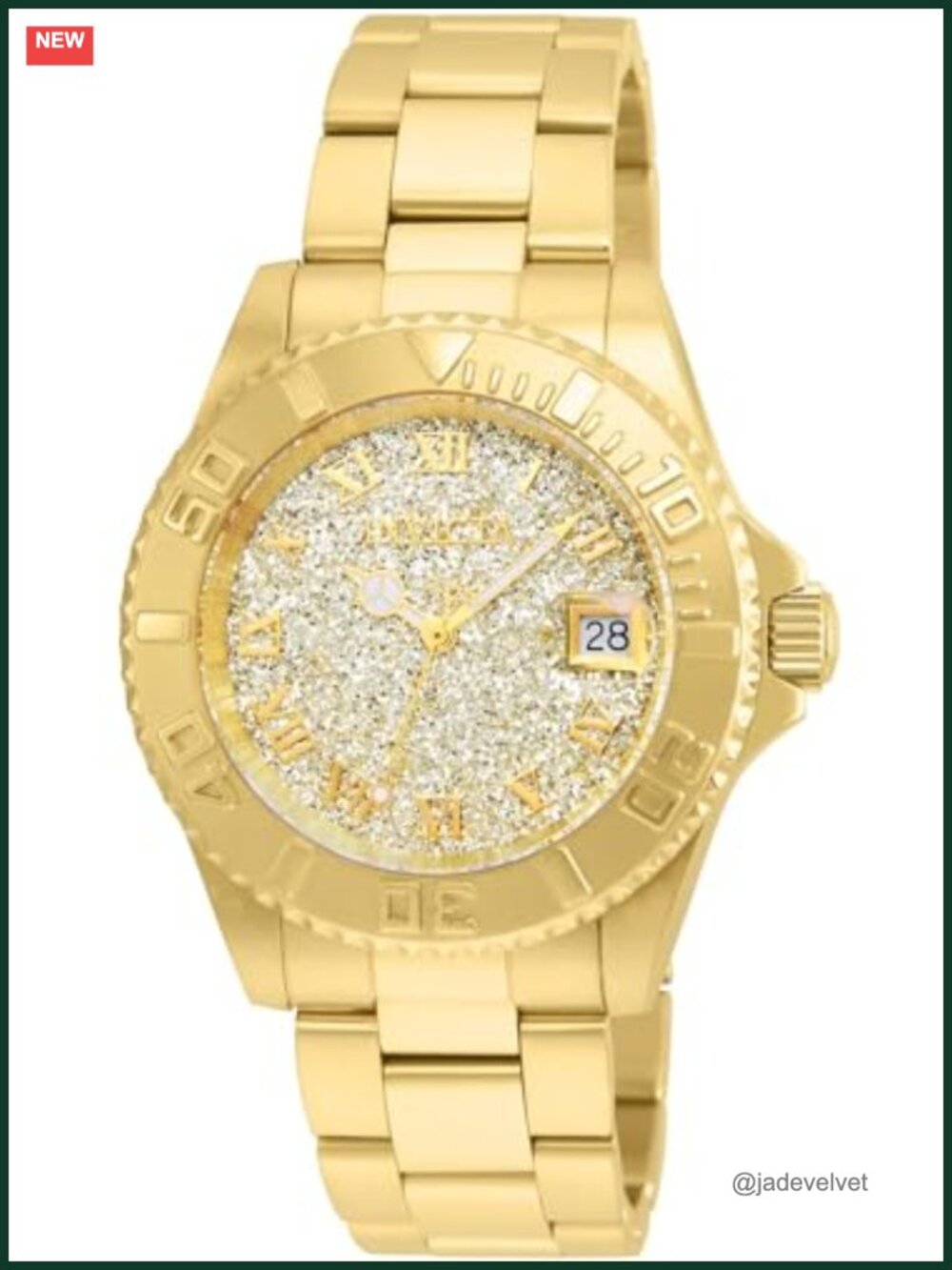 Invicta Angel Stainless Steel Swiss Quartz Watch 200M Water Resistant